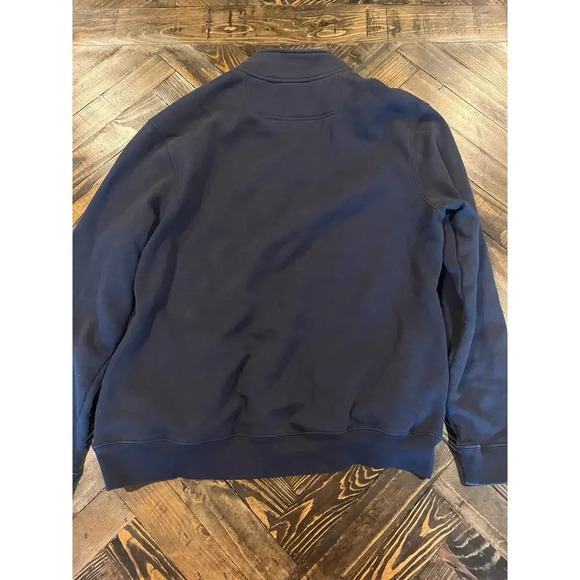 Jachs New York Men Large Blue Zip up Pullover Academia Gorp Core Preppy Grandpa - Picture 4 of 13